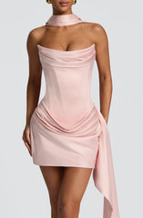 Mona Blush Mini Dress