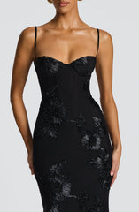 Black Nefertiti Maxi Dress