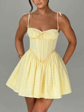 FITTED LACE MINI PARTY SUMMER DRESS