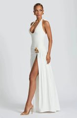 Saira Long White Skirt