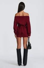 Burgundy Sawyer Mini Dress
