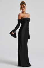 Selene Black Maxi Dress