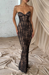 Sian Si Maxi Dress - Black
