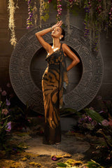 Solstice Sheer Chiffon Maxi Dress