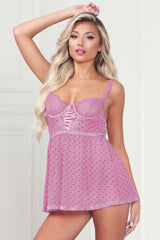Heart's Desire Mesh Babydoll