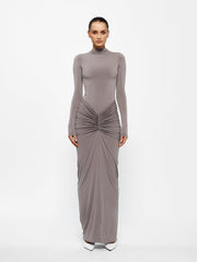 Tia Bodysuit - Nutmeg Maxi dress