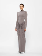 Tia Bodysuit - Nutmeg Maxi dress