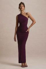 Dalarie Maxi Dress - Port Ruched Asymmetric