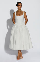 Ivory Sparkle Vivienne Midi Dress