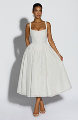 Ivory Sparkle Vivienne Midi Dress