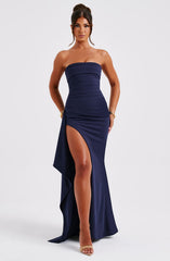 Navy Zafira Maxi Dress