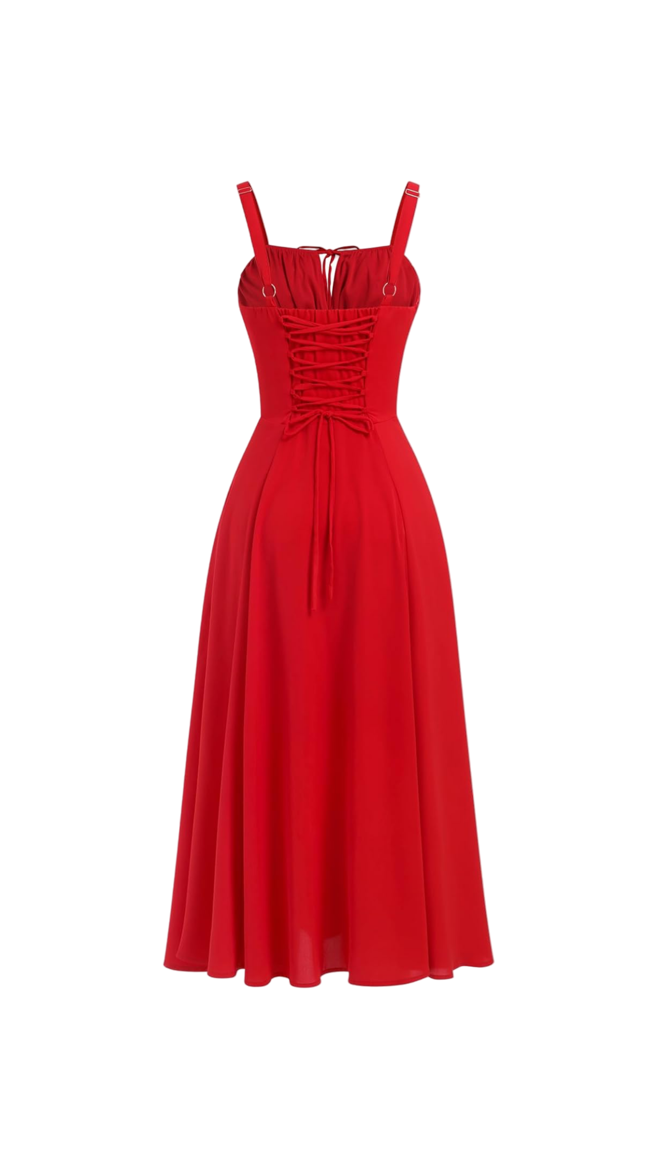 Miyla Lace-Up Back Midi Dress