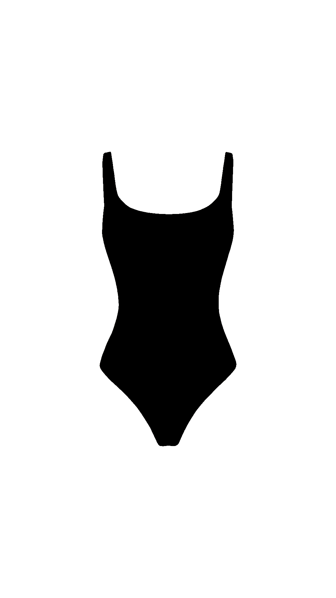 Ariana Sleek Black Tank Bodysuit