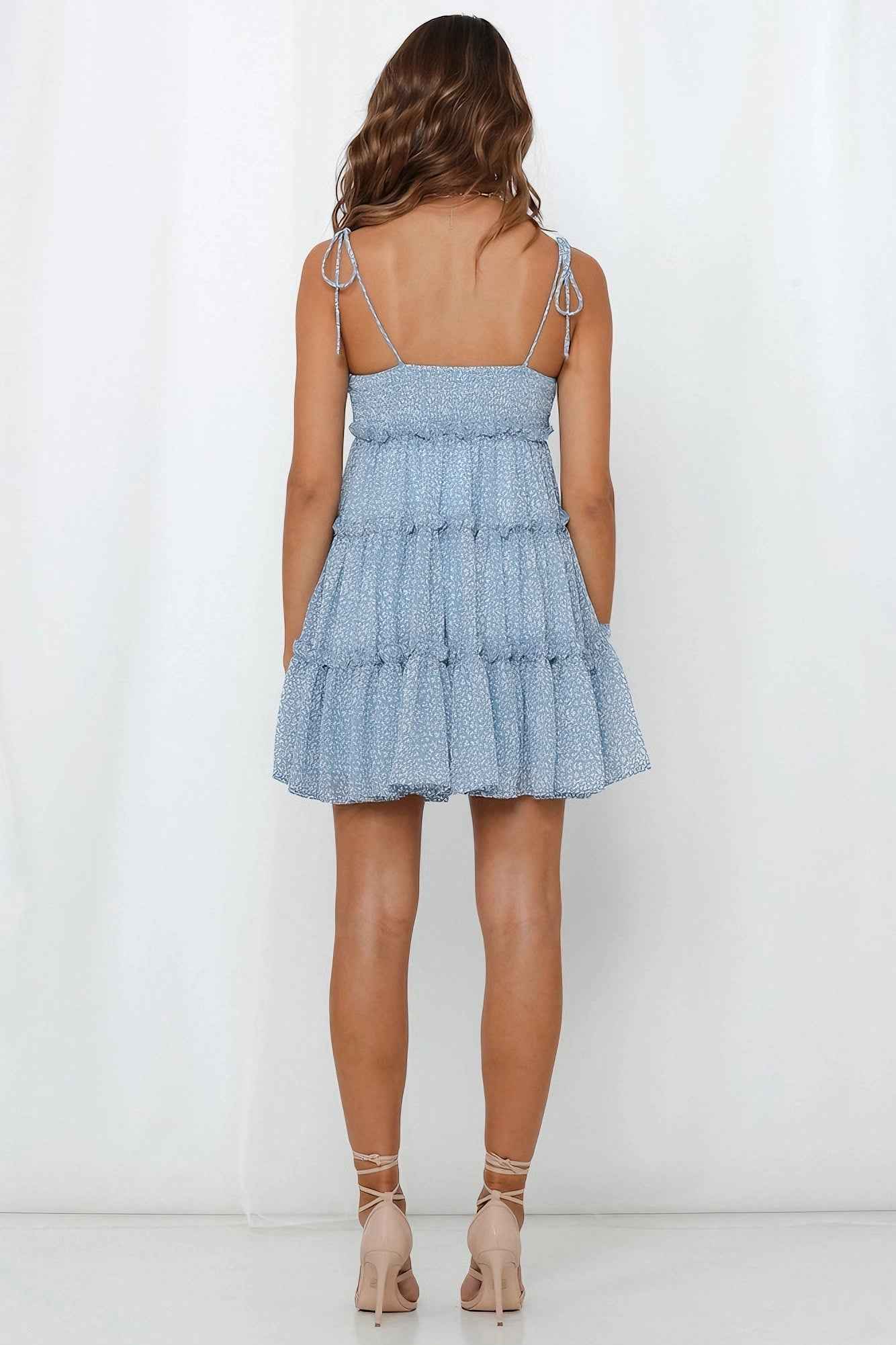 SLEEVELESS FLORAL MINI SUMMER DRESS