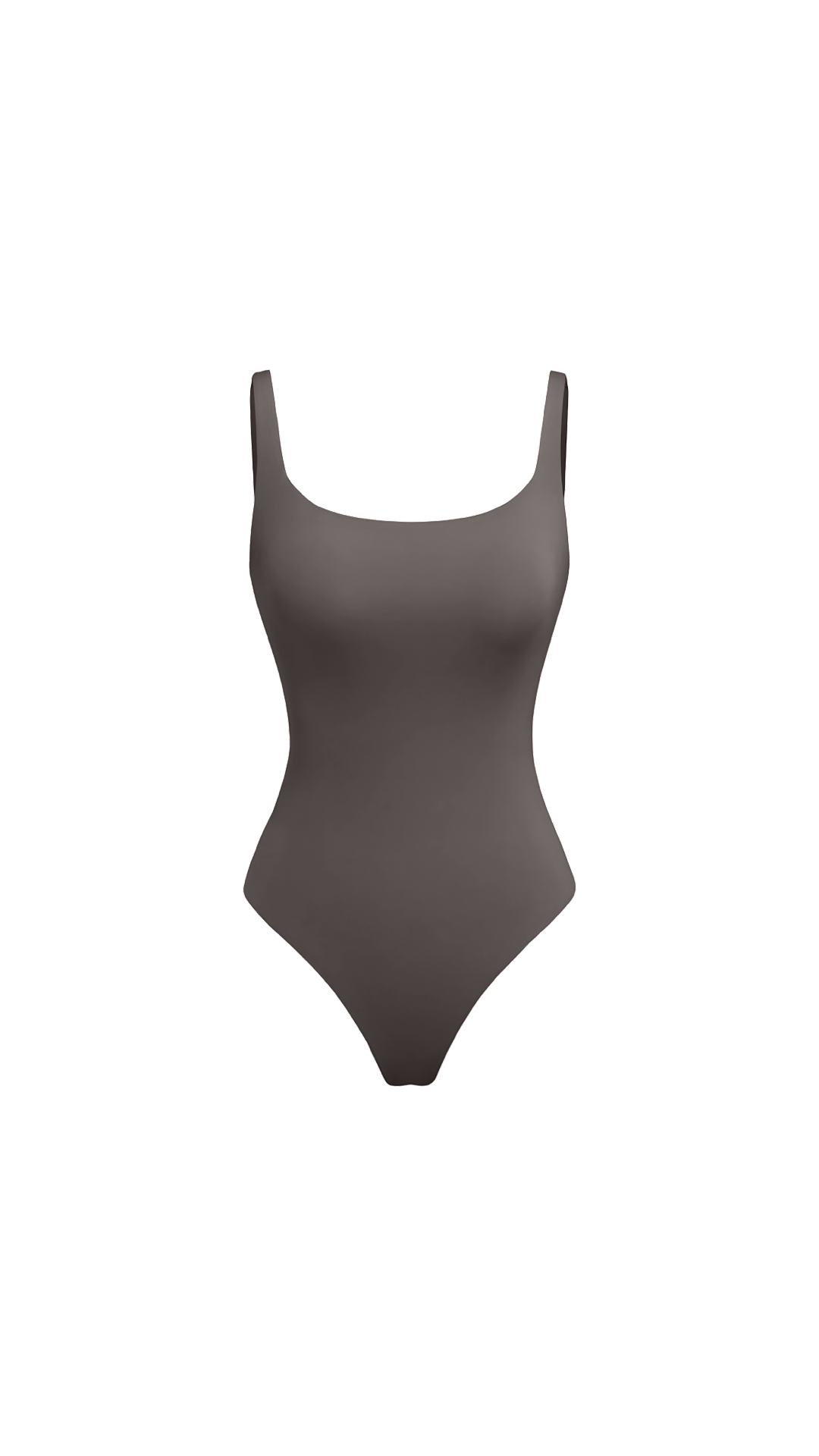 Ariana Sleek Black Tank Bodysuit