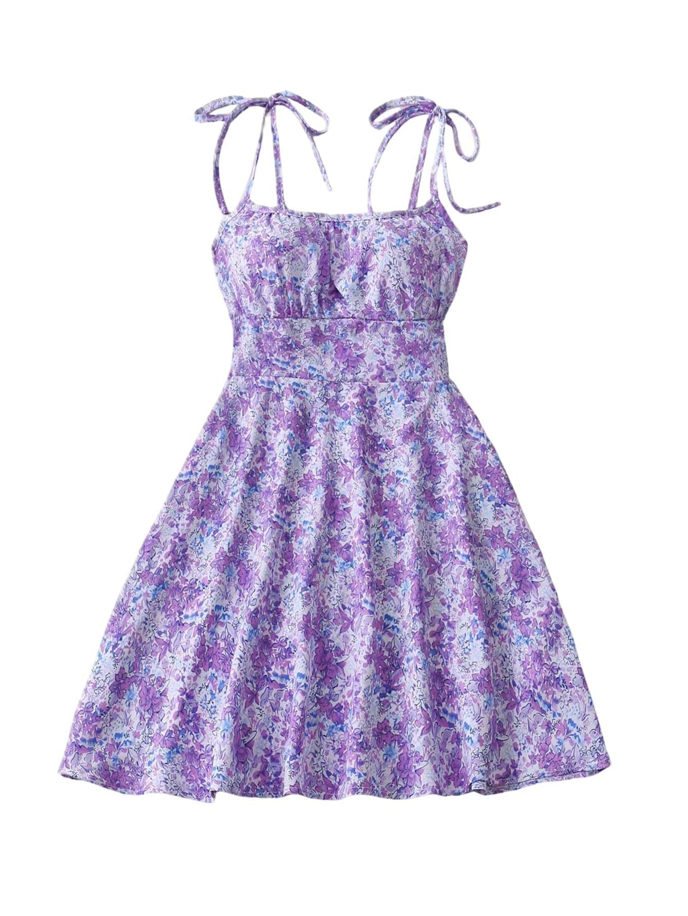 Floral A-Line Mini Summer Casual Dress