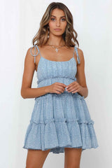 SLEEVELESS FLORAL MINI SUMMER DRESS