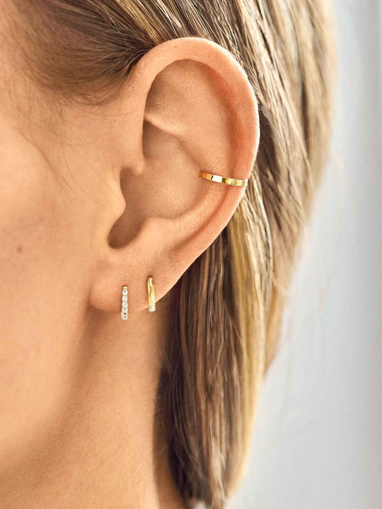 Nicole Gold Earring Set - Gold/Pav