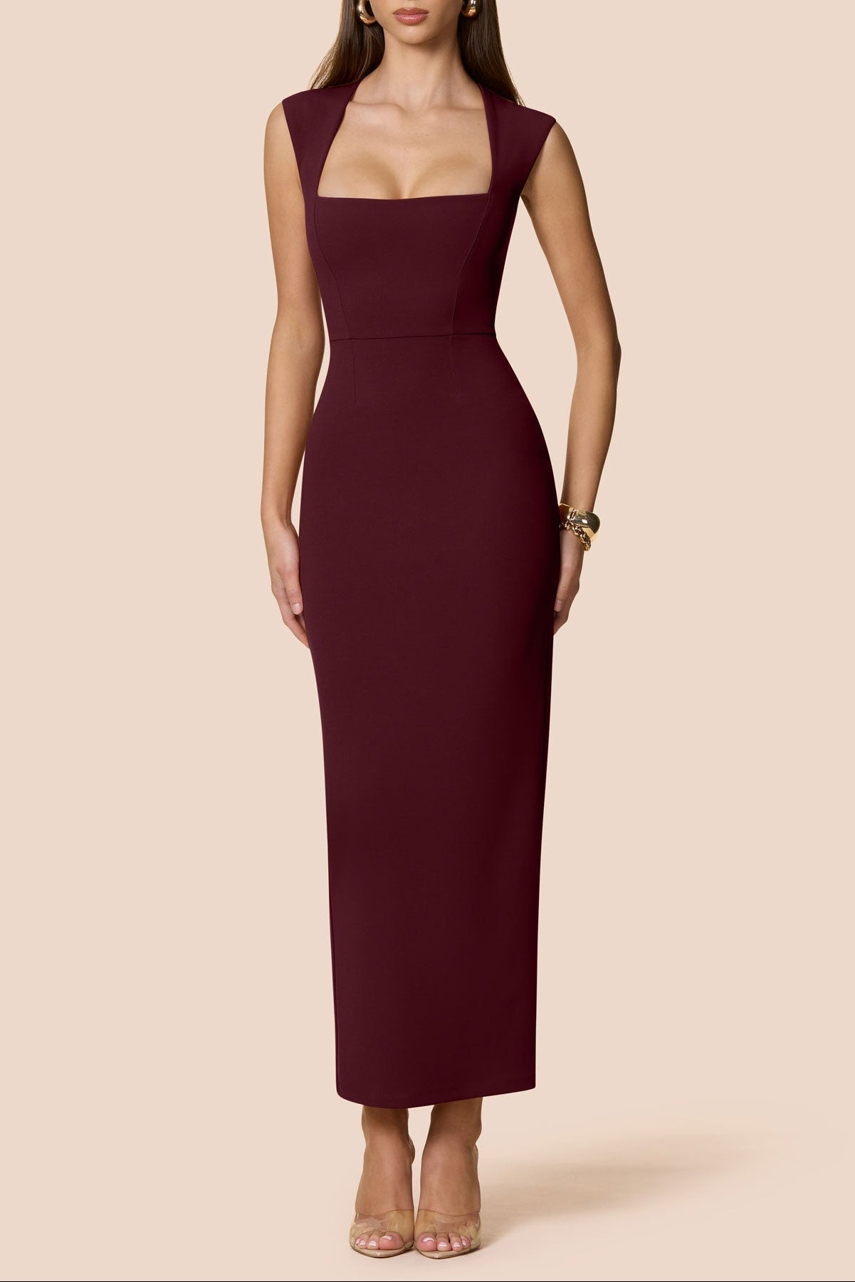 Helena Maxi Dress in Wine