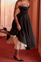 Molly Midi Dress in Black