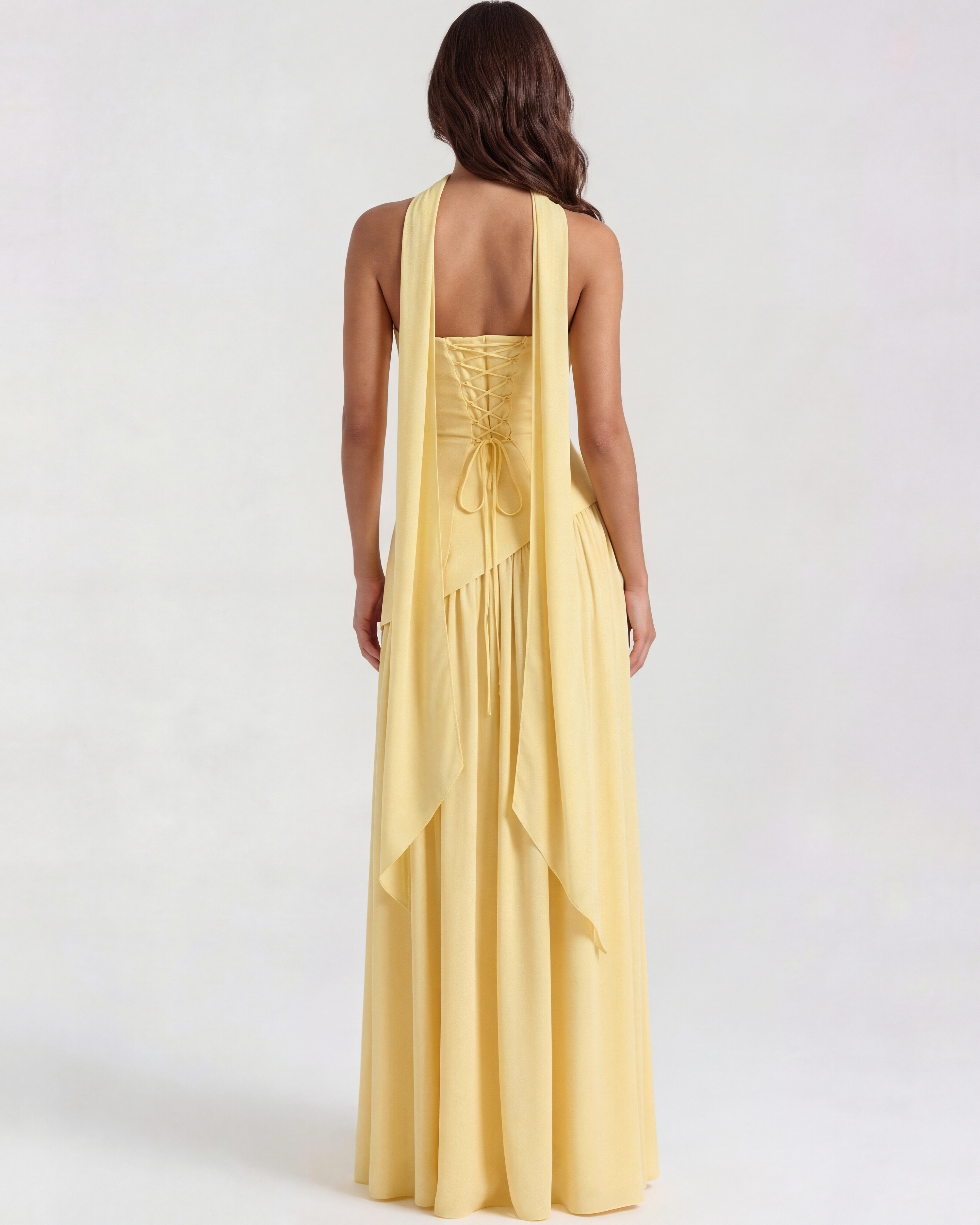 Serena Butter Yellow Maxi Dress