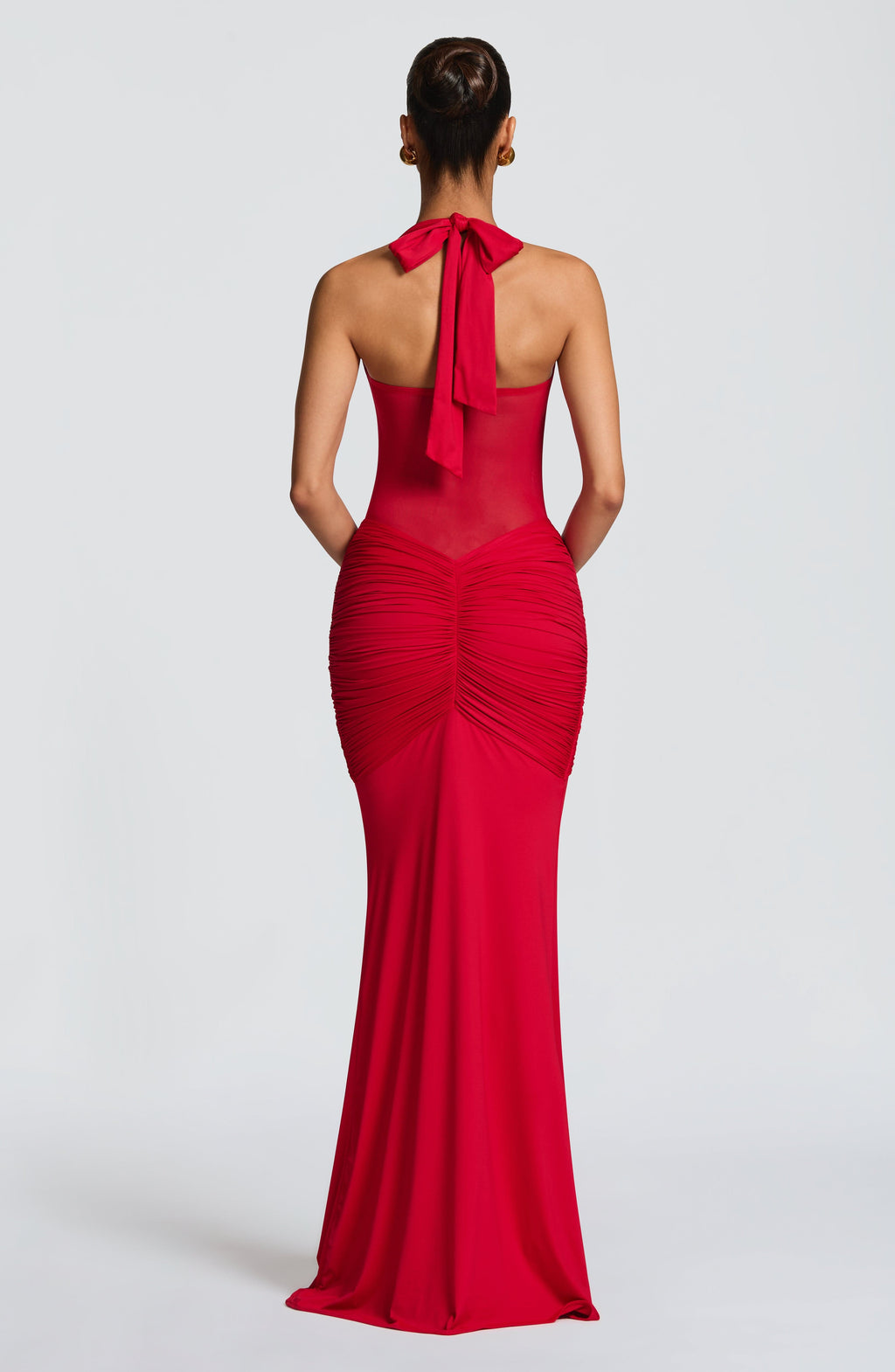 Carla Meshplay Maxi Dress - Black