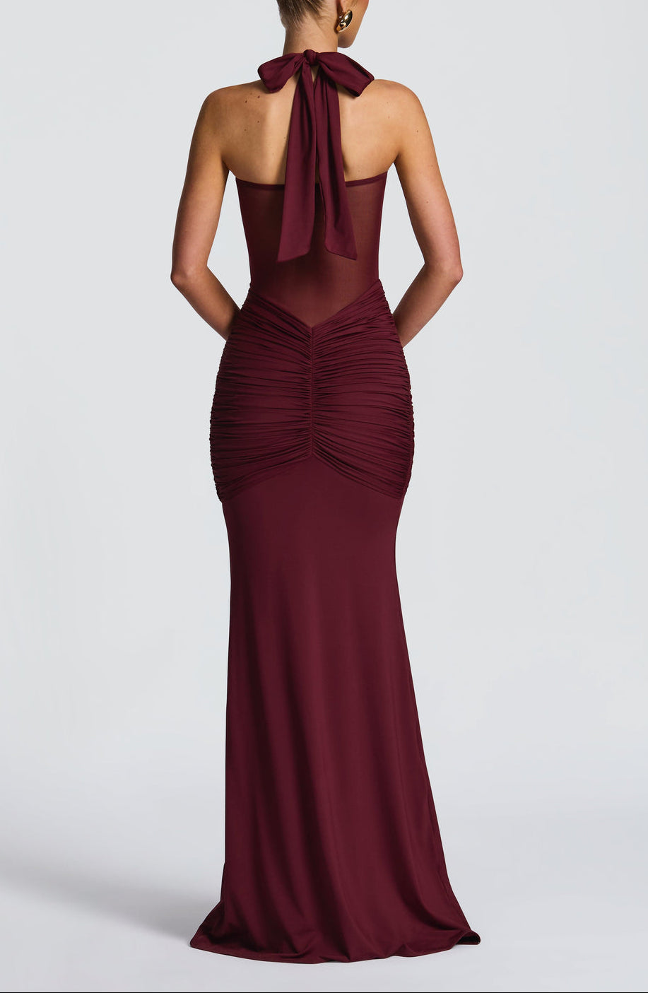 Carla Meshplay Maxi Dress - Red
