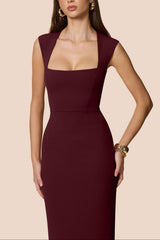 Helena Maxi Dress in Wine