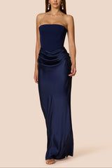 Mary Angela Maxi Gown in NavyBlue