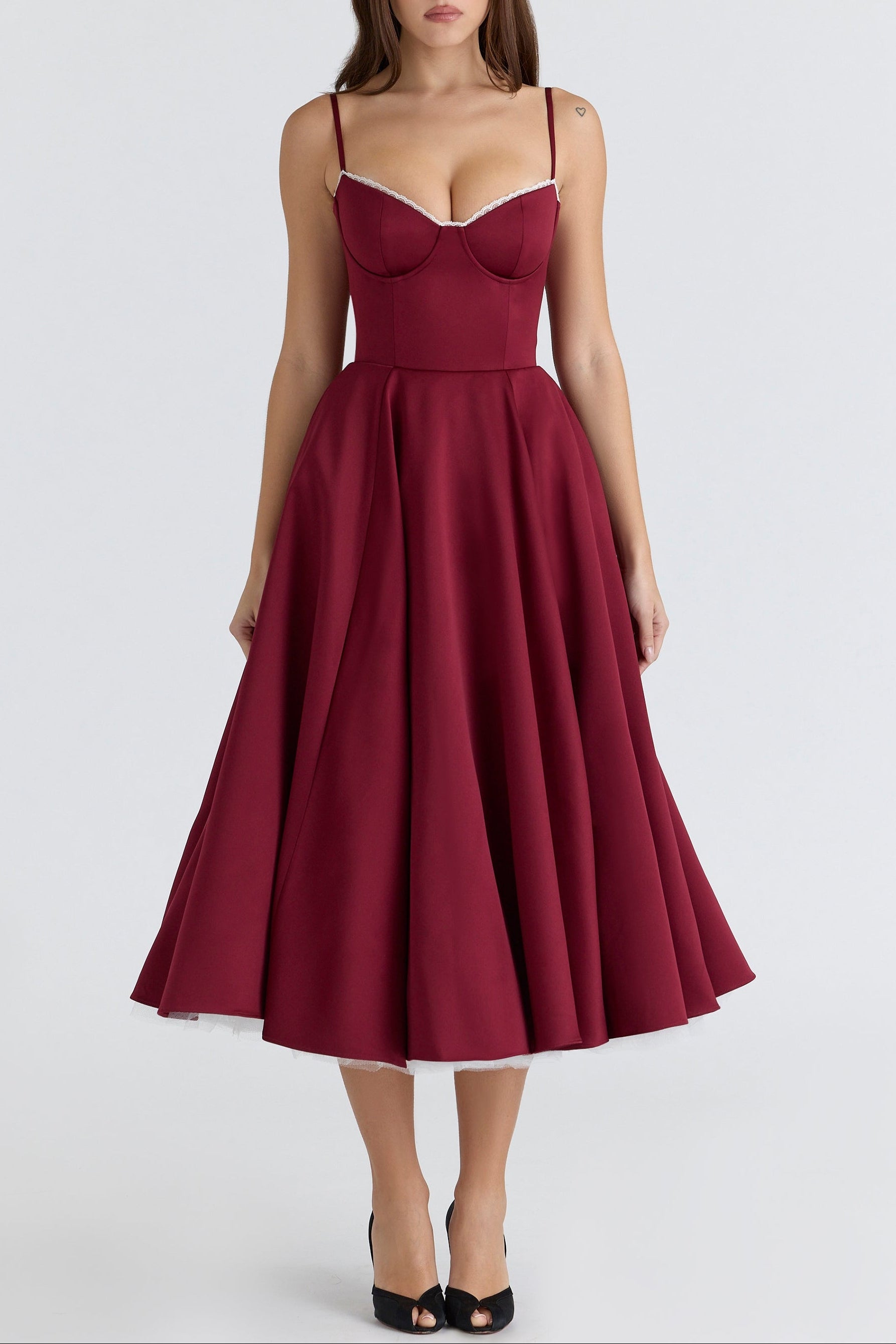 Molly Midi Dress in Navyblue