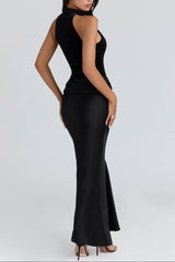 Gala Duchess Bow maxi dress