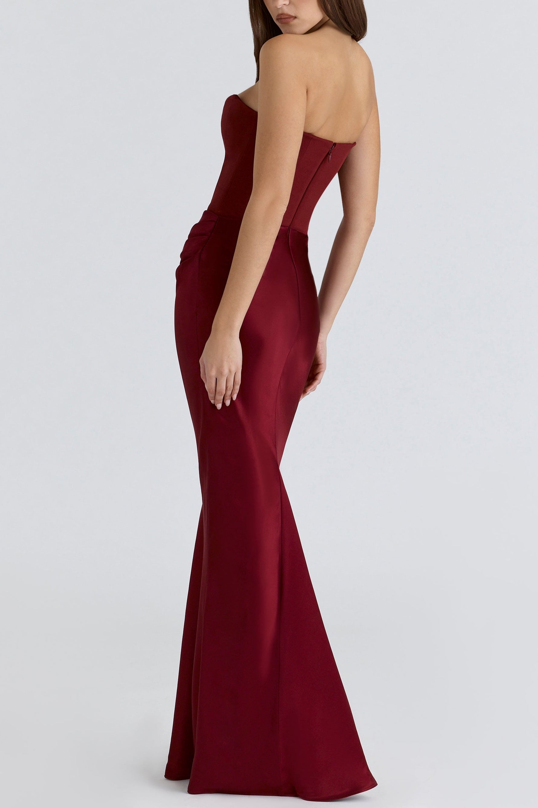 Midnight Siren Corset maxi Dress