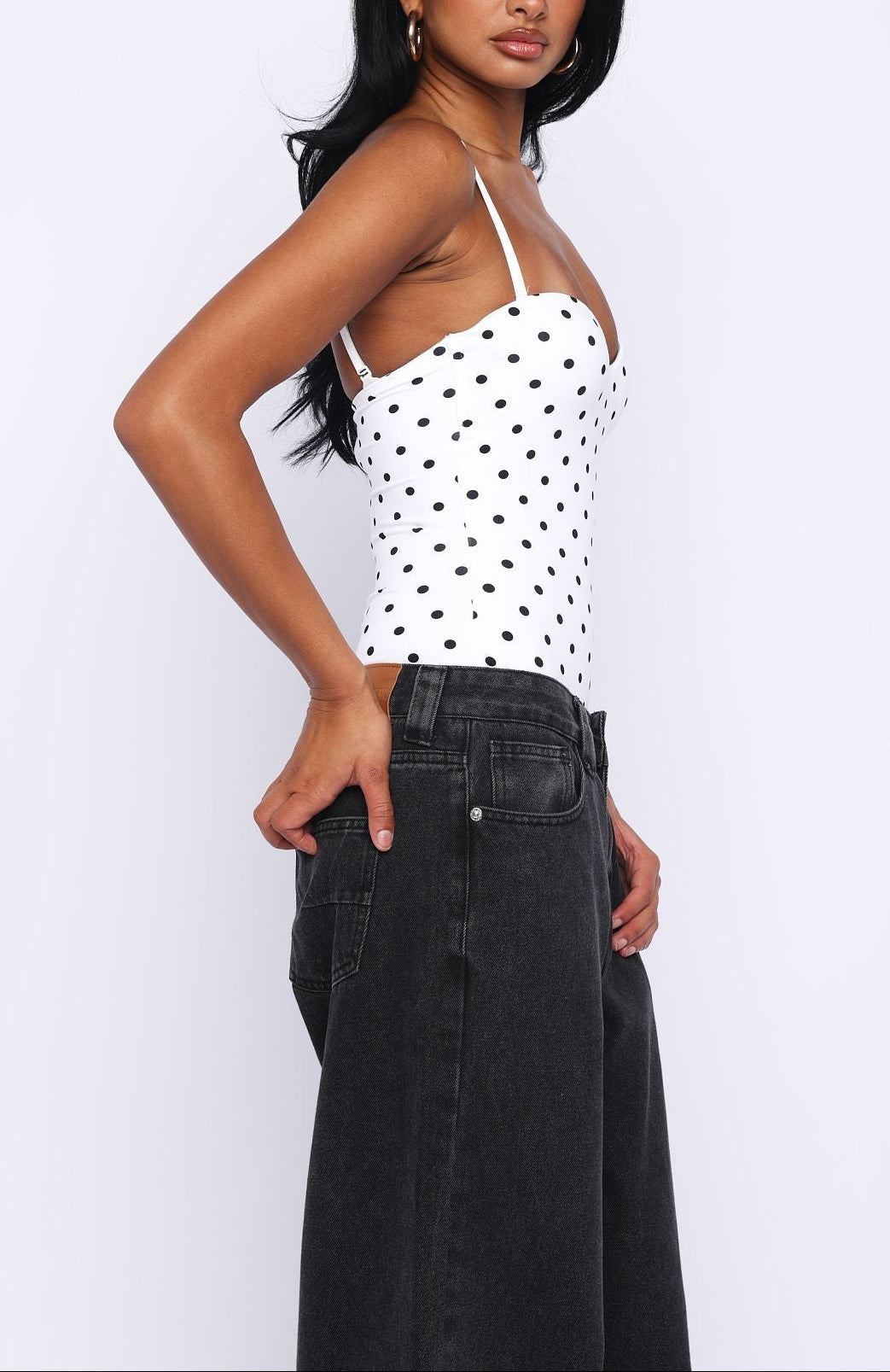 Bella Black Polka Muse Bodysuit
