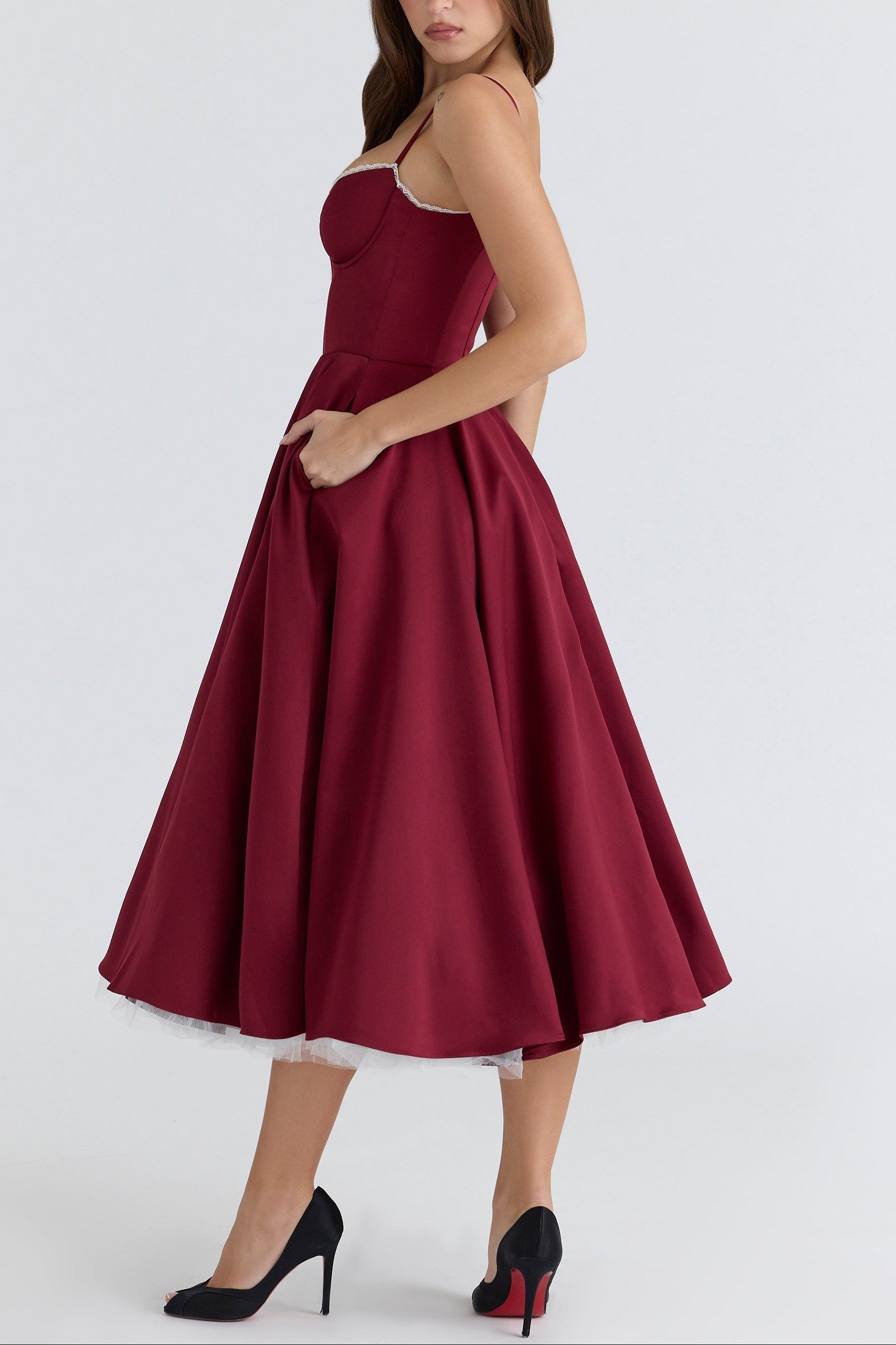 Molly Midi Dress in BabyPink