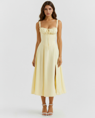 Buttercup Stretch Cotton, Corseted Bodice, Garden Parties & Dates