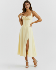 Buttercup Stretch Cotton, Corseted Bodice, Garden Parties & Dates