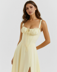 Buttercup Stretch Cotton, Corseted Bodice, Garden Parties & Dates