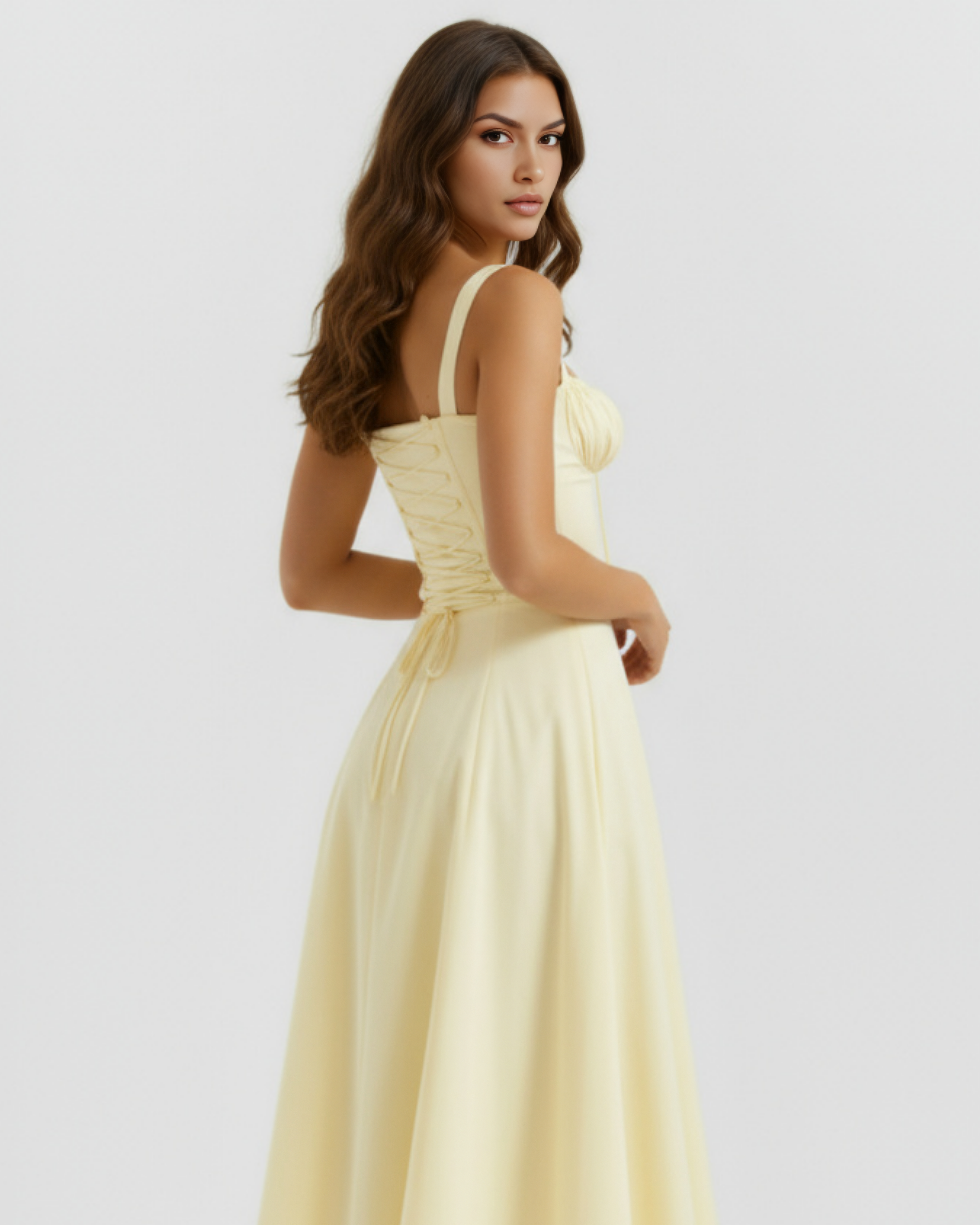 Buttercup Stretch Cotton, Corseted Bodice, Garden Parties & Dates