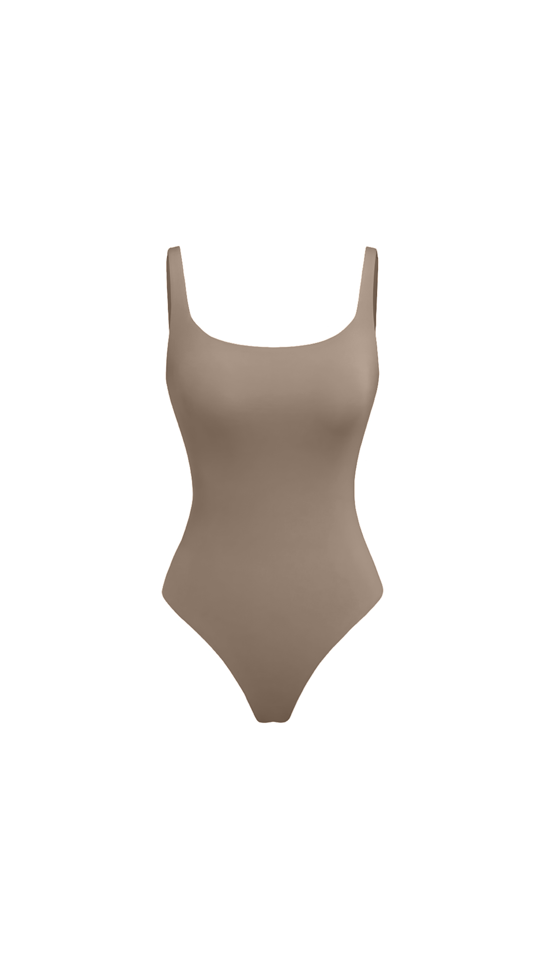 Ariana Sleek Black Tank Bodysuit
