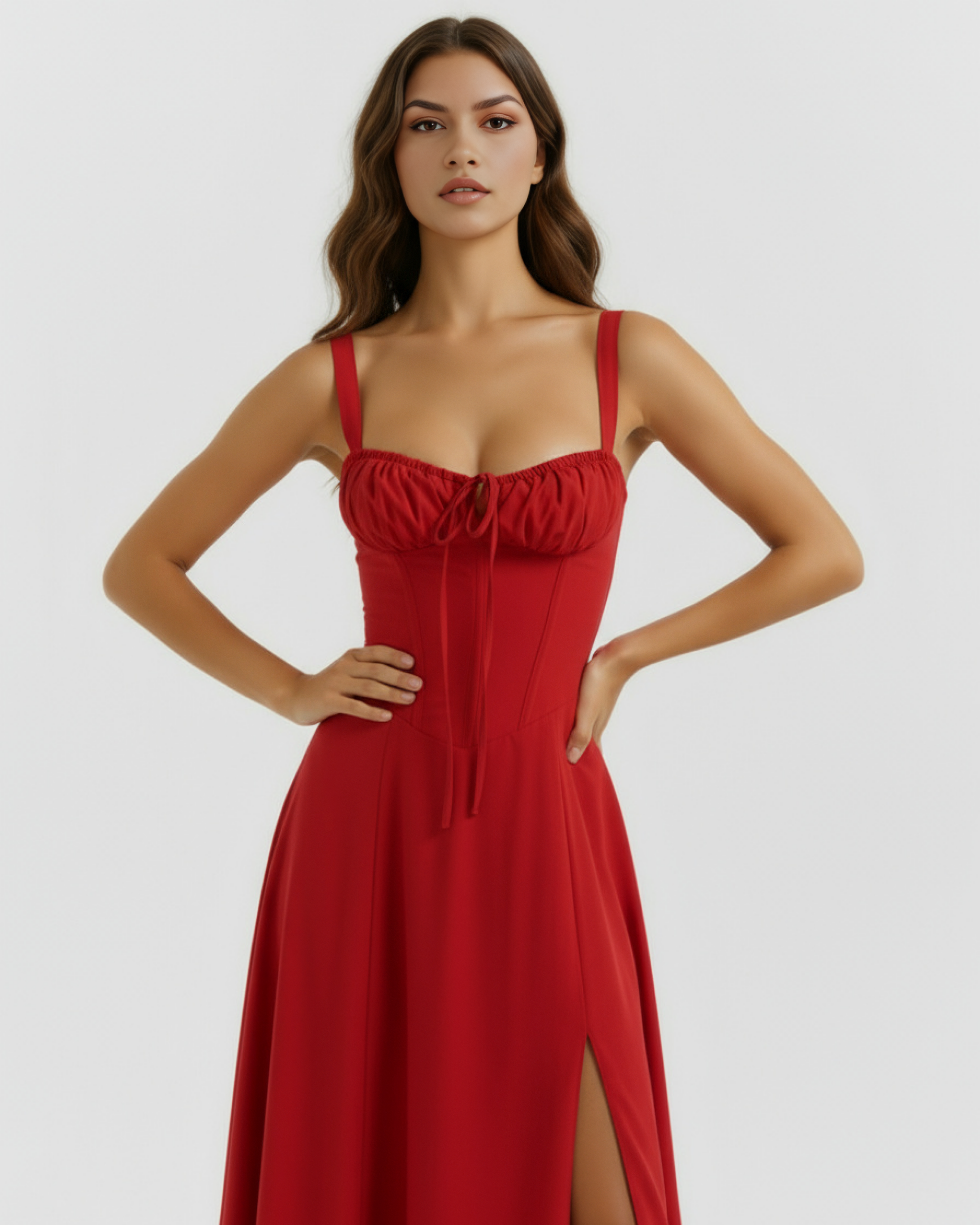 Corseted Buttercup Stretch Cotton, Lace Up Back, Garden Parties