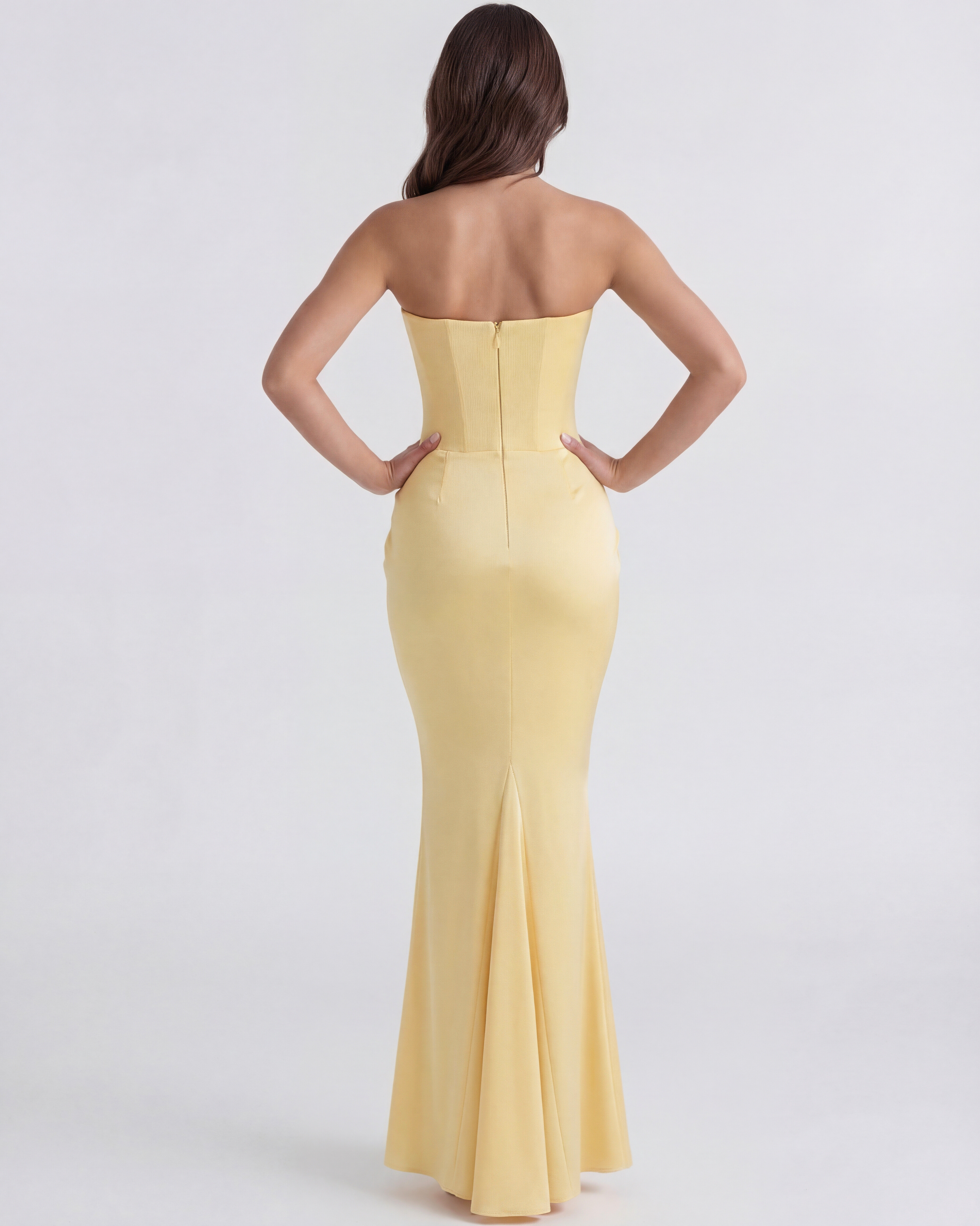 Rosalind Butter Yellow Midi Dress