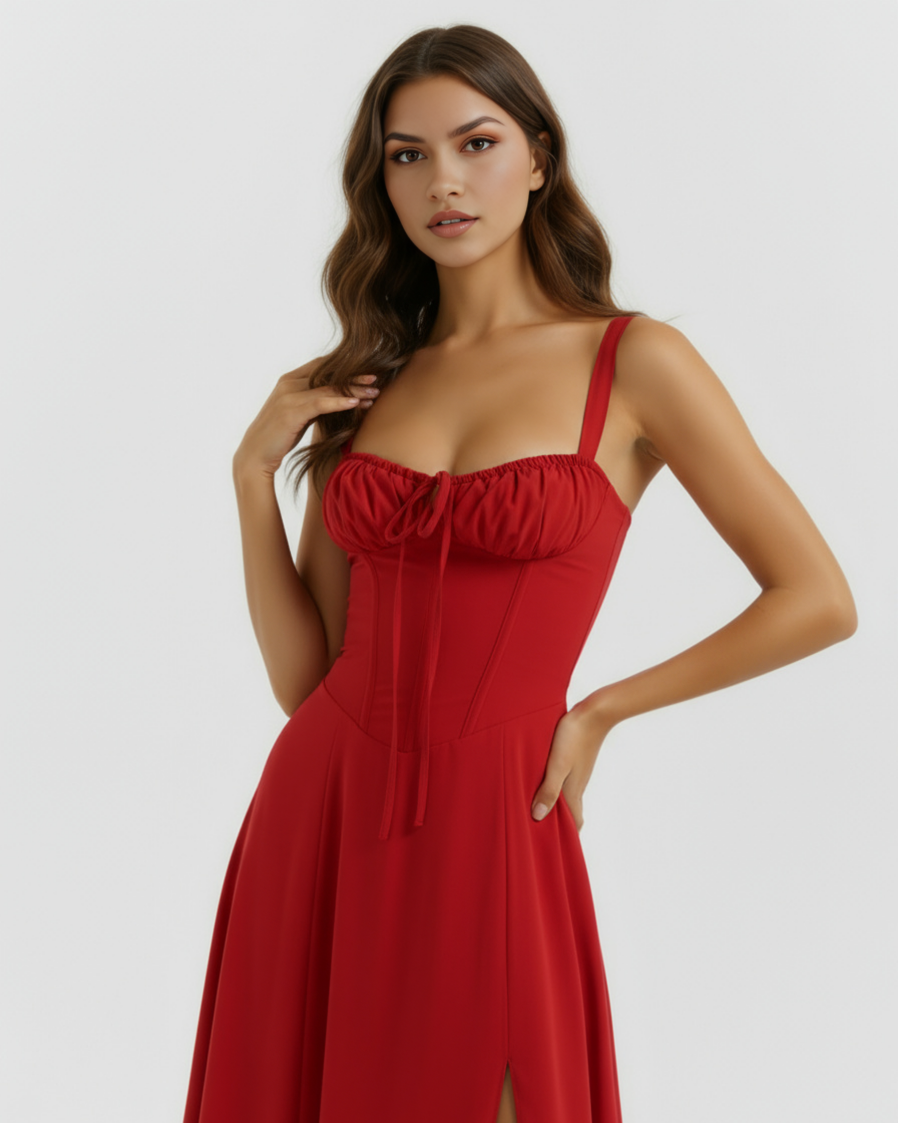 Corseted Buttercup Stretch Cotton, Lace Up Back, Garden Parties