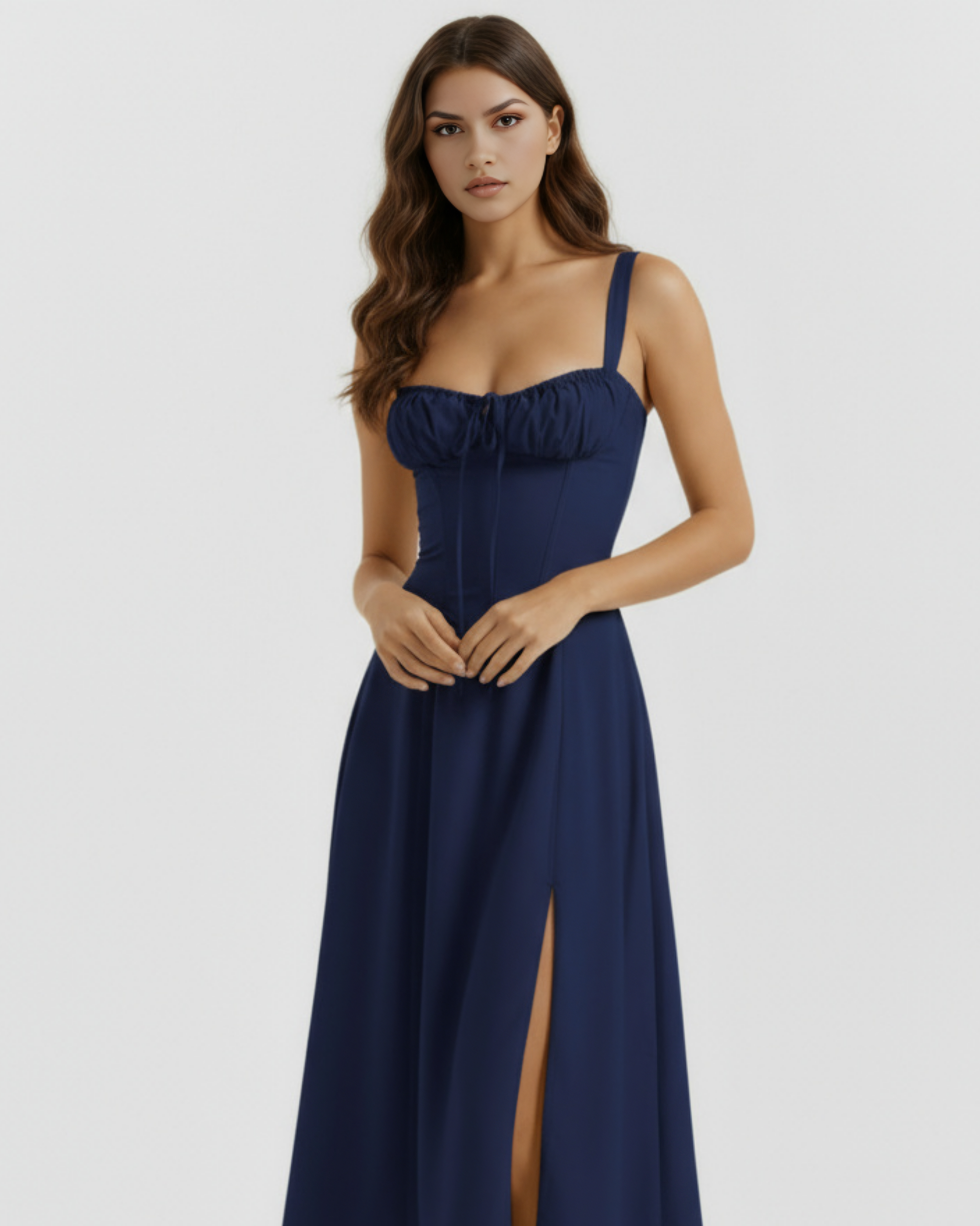 Corseted Buttercup Stretch Cotton, Lace Up Back, Garden Parties