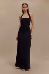 Amelita Black Suiting Halter Top