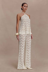 Glinda Ivory Crochet Pants