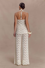 Glinda Ivory Crochet Pants