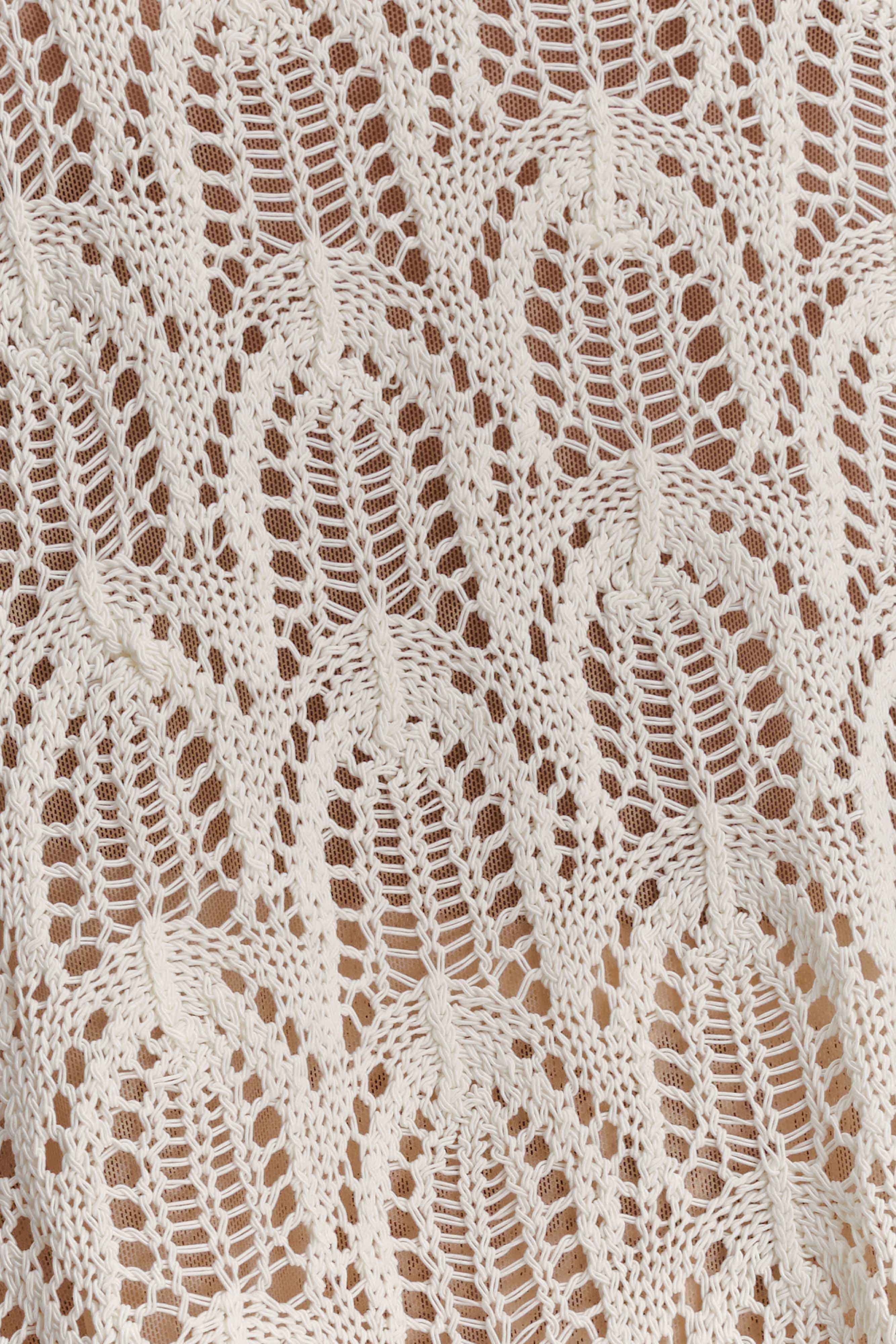 Glinda Ivory Crochet Pants