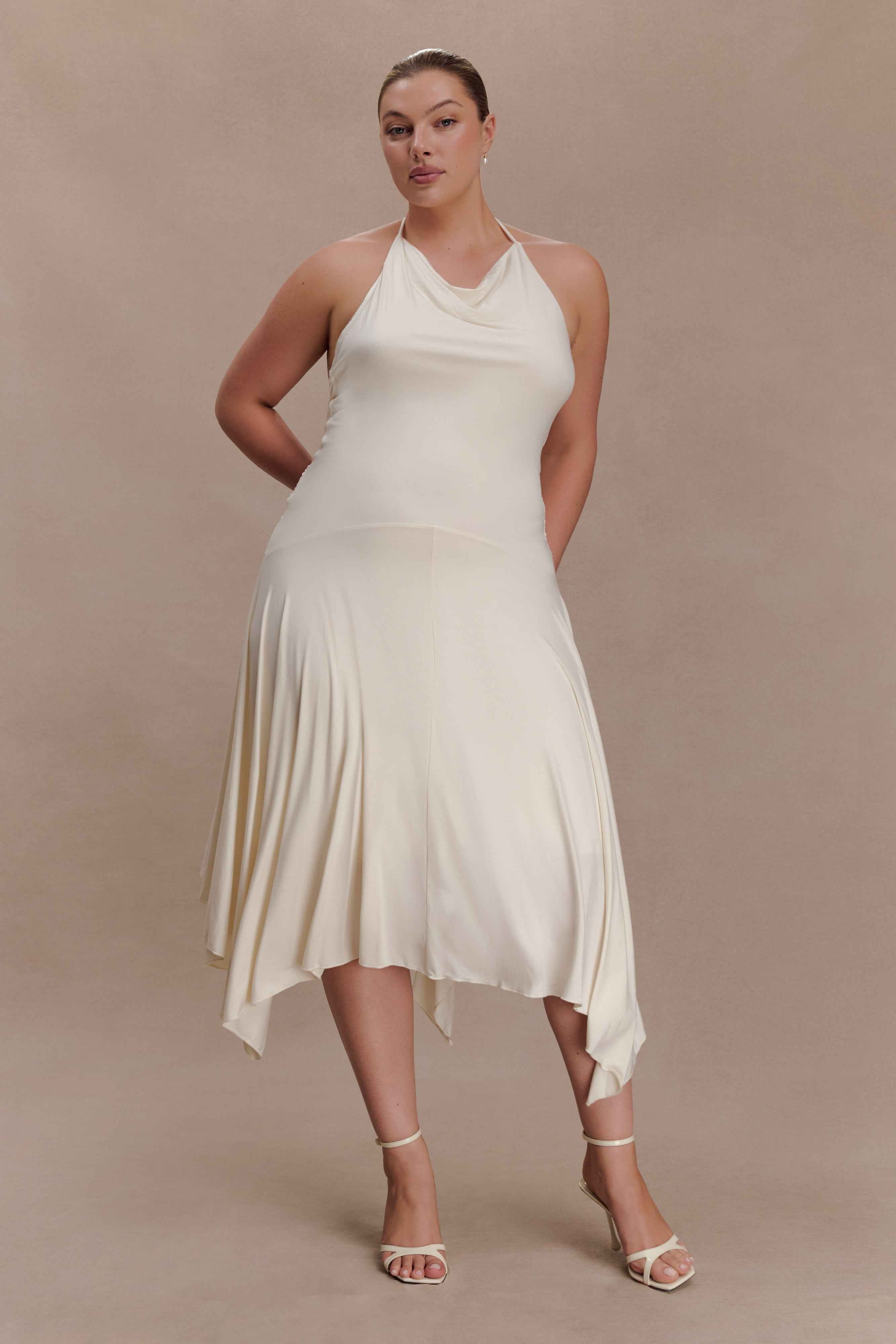 Sylvie Ivory Modal Midi Dress