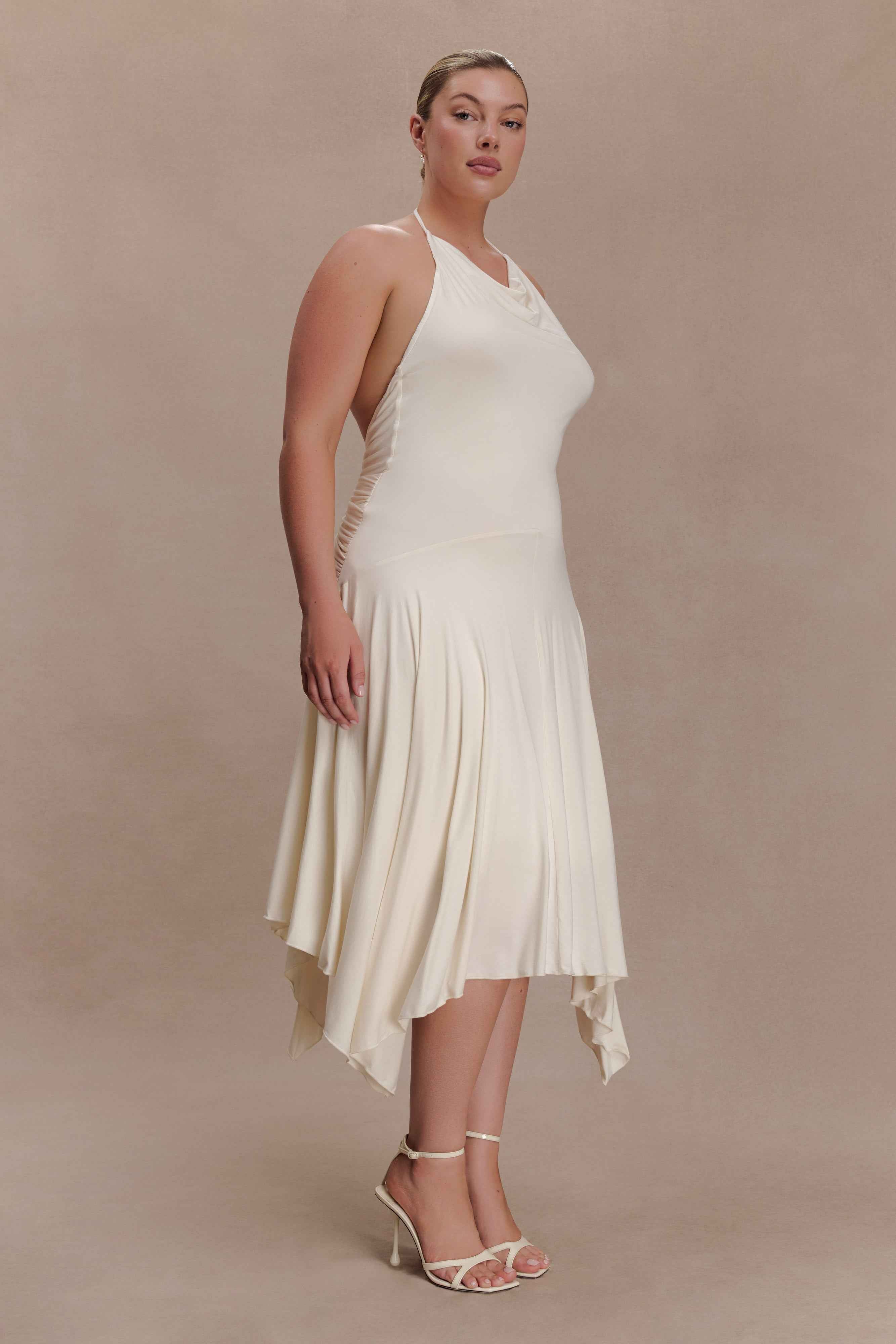 Sylvie Ivory Modal Midi Dress