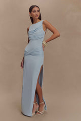 Henley Pale Blue Maxi Dress